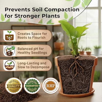 Professional Coco Coir for Plants 2.2 Quarts, Premium Coco Coir Soil Additive for Indoor Outdoor Plants, Low Acidic Coconut Coir for Gardening and Potting Soil, Made in USA - style: Coco Coir Soil Additive (2.2 Quarts)