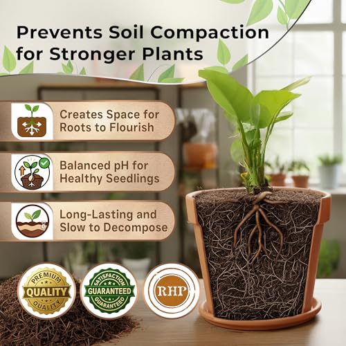 Professional Coco Coir for Plants 2.2 Quarts, Premium Coco Coir Soil Additive for Indoor Outdoor Plants, Low Acidic Coconut Coir for Gardening and Potting Soil, Made in USA - style: Coco Coir Soil Additive (2.2 Quarts)