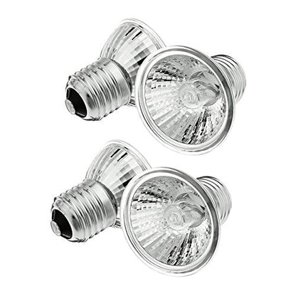 75W Basking UVA+UVB Heat Bulbs for Reptiles&Amphibians Turtle Heating Lamp E26 Base Full Spectrum Sun Light Bulb Perfect for Terrariums, Tanks, and Cages 4-Pack
