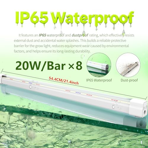 FARMLITE Grow Lights for Indoor Plants Full Spectrum Grow Light Strips for Indoor Plants Grow Lamp Led Seeding Grow Light (8 Pack) - size: 8 Pack