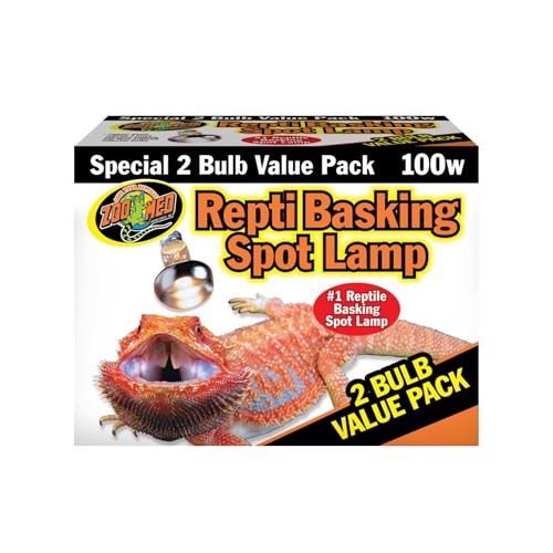 Zoomed Repti Basking Spot Lamp 100 Watts, 2 pk (Pack of 1) - size: Pack of 1