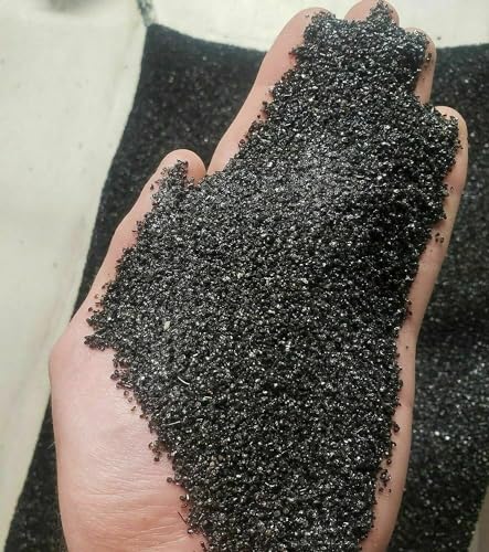 TheFrogHouse Black Aquarium Sand Substrate (45lbs) - size: 45 pounds