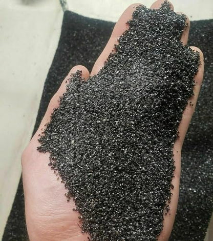 TheFrogHouse Black Aquarium Sand Substrate (25lbs) - size: 25 pounds