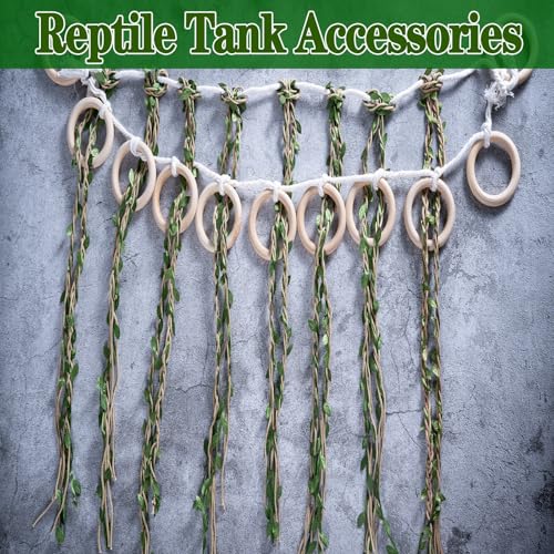 Climbing Vines for Reptiles, Handcrafted Jungle Vines, Suitable for Snakes, Ball Pythons, Chameleons, Playground Climbing Toys, Corn Snake Enrichment Toys