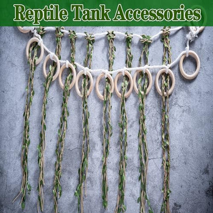 Climbing Vines for Reptiles, Handcrafted Jungle Vines, Suitable for Snakes, Ball Pythons, Chameleons, Playground Climbing Toys, Corn Snake Enrichment Toys