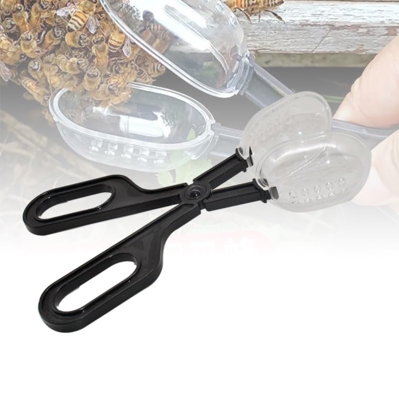 Reptile Feeding Tool, Reptile Poop Scoop Reptile Feeding and Cleaning Tool,Plastic Reptile Feeding Clamp for Tortoise Lizard Frog Spider and Other Small Animals, Terrarium Cleaning Tweezers