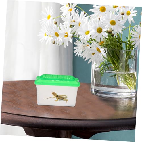 COLLBATH Portable Plastic Turtle and Fish Tank Aquarium for Reptiles and Pets Lightweight Transport Container Easy to Clean Habitat for Turtles and Hamsters