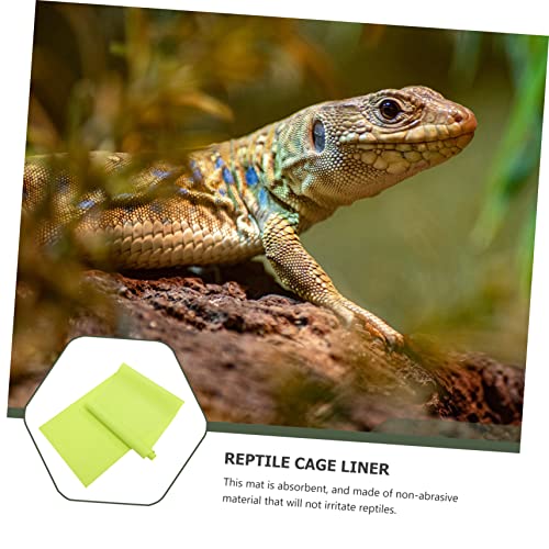 Toddmomy 2pcs Reptile Carpet for Terrarium Reusable Substrate Mat for Snakes Turtles and Lizards - size: 150X45CM