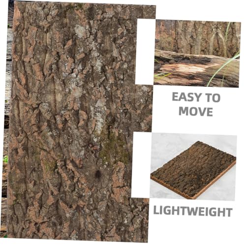 Terrarium Background Natural Tree Bark Backdrop for Reptile Tanks Aquariums Cork Bark Climbing Mat Delicate Habitat Decoration Creates Lifelike Environment for Reptiles