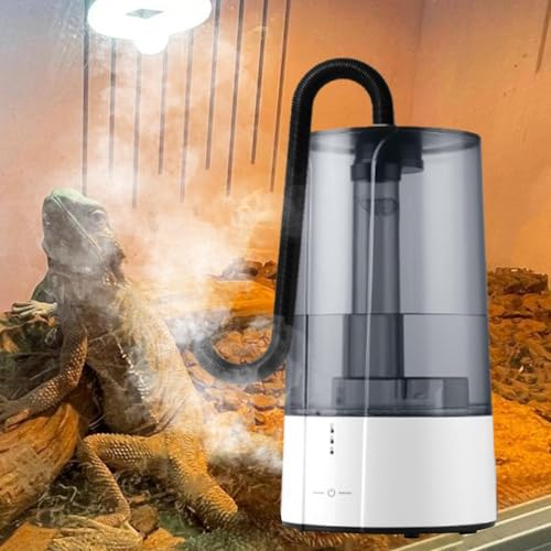 Reptile Humidifier Mister 4L Large Capacity with Adjustable Hose for Terrariums
