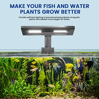 Aluxcia E26 Aquarium Light Bulbs Daylight 5500K,2-Pack(Remove/Bypass The Ballast)
