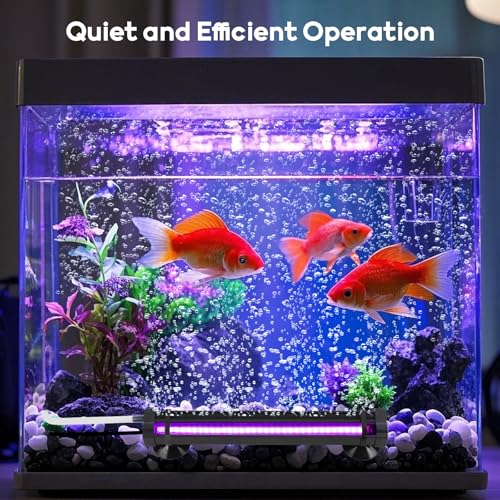Submersible Bubble Aquarium Light：RGB Aquarium Light with Remote Control Oxygenator for Saltwater Coral Growth - 9 Inch Waterproof Fish Tank Light Designed for Aquarium Breeders - size: 9 inch Nanoscale Bubbles