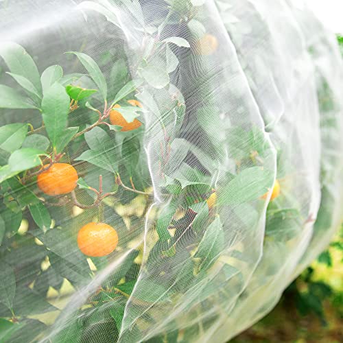 Alpurple Insect Bird Barrier Netting Mesh-10 x 15 Feet Garden Bug Netting Plant Cover for Protect Plant Fruits Flower from Insect Bird Eating - color: 10 X 15ft