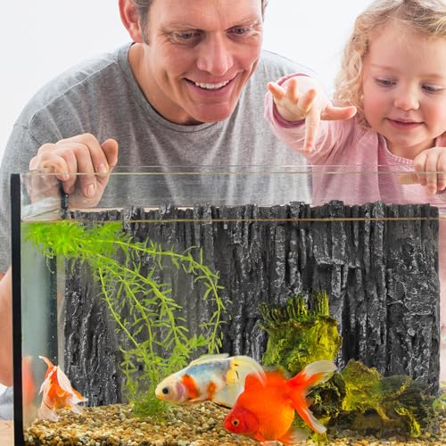 KESYOO Decorative 3D PU Rock and Waterfall Effect Terrarium Background, Reptile Tank and Fish Tank, Compact and Lightweight, Natural Decoration for Turtle Habitat