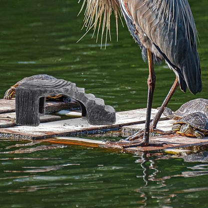 VANZACK Turtles Basking Platform Resin Bearded Dragons Climbing Step Turtles Rock Resting Dock Reptile Habitat Rock Decor for Frogs Lizards Geckos etc