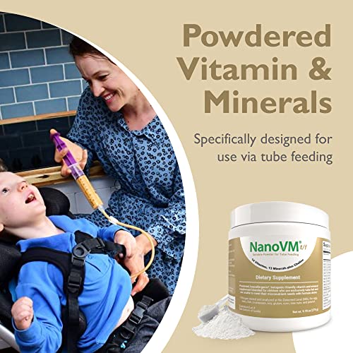 t/f, Dietary Supplement for Tube Feeding, Allergen-Free Kids Multivitamin, Unflavored Vitamin Powder with 14 Vitamins & 13 Minerals, Low-Carb Kids Vitamins, 275g - Solace Nutrition - style: Tubefeeding