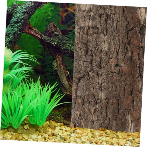 BESPORTBLE 3pcs Natural Reptile Bark Background Panels for Fish Tank and Terrarium Decor Cork Bark Material Safe Habitat for Lizards Snakes and Amphibians