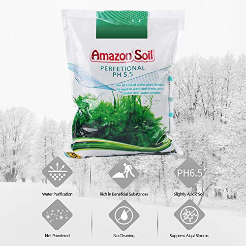 Aquatic Plant Soil, 1000g Aquasoil, Aqua Soil, Aquarium Plant Substrate Fish Bottom Plant Sand Mud for Root Growth of Most Types of Grass