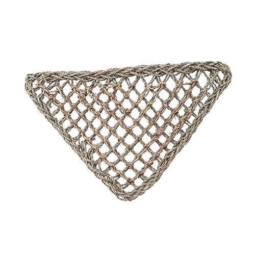 COLLBATH 2pcs Triangle Lizard Hammock Bed Grass Bed for Reptiles Accessories Basking Platform