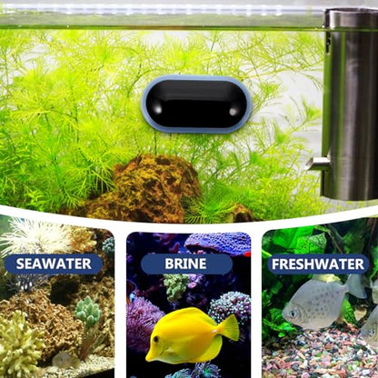 ARTIBETTER Digital Mini Aquarium Thermometer LED Electronic Temperature Gauge for Fish Tank with Suction Cup, High Precision Water Temp Measure Tool for Reptiles and Terrarium Monitoring