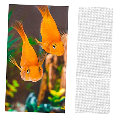 LIOOBO 10Pcs Stainless Steel Mesh Pad for Aquarium Planting Rust-Free Water Grass Fixing Net Sturdy Fish Tank Mesh for Aquatic Plants