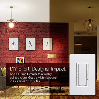 Lutron Maestro Dimmer Switch LED+ Digital Dimmer Kit for Dimmable LED, Halogen, and Incandescent Bulbs, 150-Watt, Multi-Location, MACL-153M-RHW-LA, Light Almond - color: Light Almond, size: 1 Pack, style: 3-Way Kit