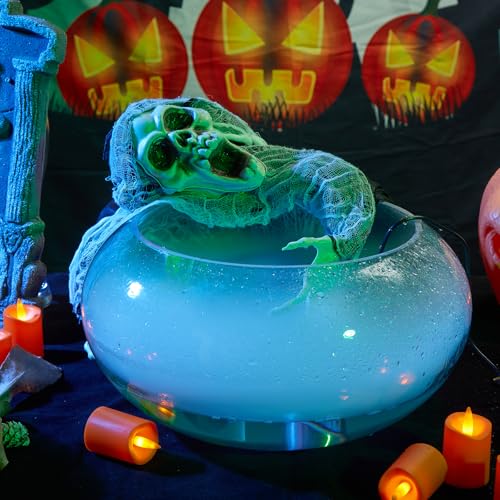 FITNATE Mist Maker, Upgrade Fogger Water Fountain Pond Fog Machine Atomizer for Halloween and Other Festivals,with Fogger Ceramics Discs Tools