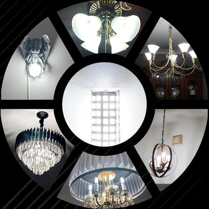 E12 Candelabra LED Light Bulbs 60w Equivalent Daylight White 6000K, AC120V 6W E12 Small Base Chandelier Bulbs 600LM, C7 T6 E12 LED Bulb for Ceiling Fan Pendant Candle Lamp, Non-Dimmable, 2 Pack - color: 6000k Daylight White, size: E12