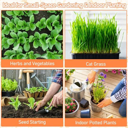 Legigo 50 PCS 50mm Coco Coir Pellets Potting Soil Mix- Compressed Coconut Coir Discs Seed Starting Soil Pellets, Coco Peat Soil Pods for Indoor & Outdoor Plants, Gardening Herbs Bonsai and Vegetables - color: 50mm