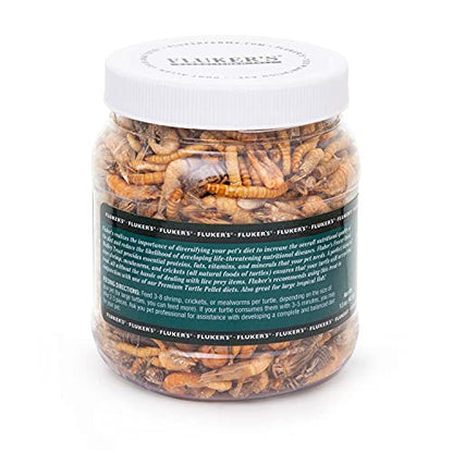 Fluker's Medley Treat for Aquatic Turtles, River Shrimp, Mealworms, and Crickets, 1.5 oz - size: 1.5 Ounce (Pack of 1)