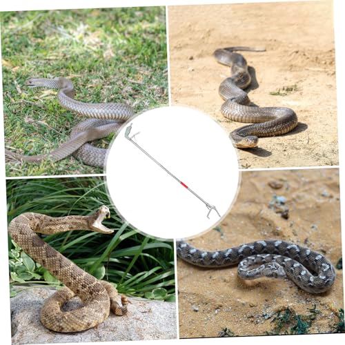 Folding Stainless Steel Snake Trap Clamp Safe Snake Catch Tool with Lock for Reptile Handling