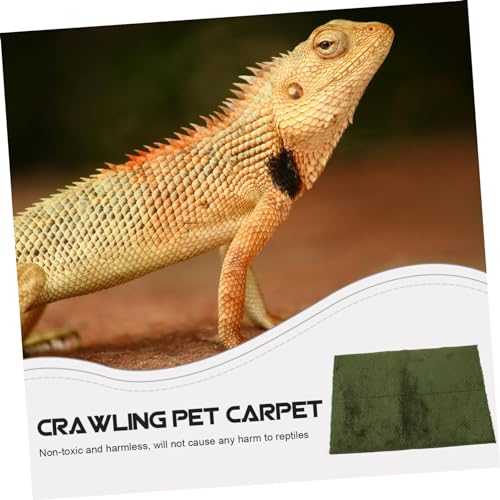 BESPORTBLE Reptile Carpet Mat for Terrarium Washable and Reusable Substrate Liner for Snakes Turtles and Lizards Design for Control and Easy Cleaning