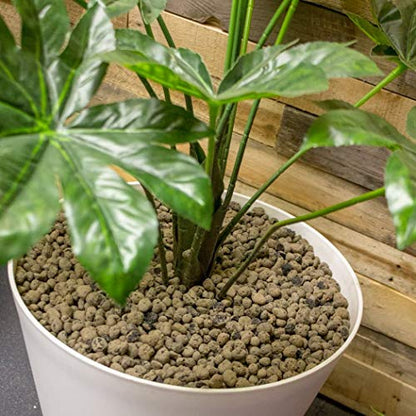 GROW!T GMC10L - 4mm-16mm Clay Pebbles, Brown, (10 Liter Bag) - Made from 100% Natural Clay, Can be used for Drainage, Decoration, Aquaponics, Hydroponics and Other Gardening Essentials - size: 10 liter