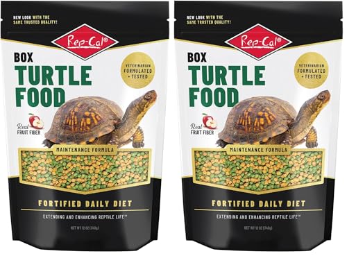 Rep-Cal Box Turtle Food -12 oz (Pack of 2) - size: 12 Ounce (Pack of 2)