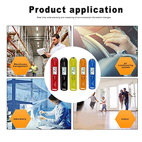 Digital Infrared Thermometer Pen, Small Portable Temperature Pen with LCD, Celsius or Fahrenheit Selection, Contactless Temp for Industrial Use, -50°C to 220°C
