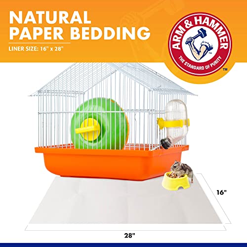 Arm & Hammer Super Absorbent Cage Liners for Guinea Pigs, Hamsters, Rabbits & Small Animals, Odor Control Cage Tray Liners for Wire or Mesh Grate Cages, Trim to Fit, 7 Count - size: 7 Count (Pack of 1)