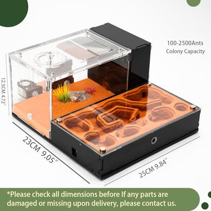 Terra Core Hybrid Formicarium Ant Nest with Starter Kit 9.84 x 9.05 x 5.11 in - size: Terra Core Series-Hybrid