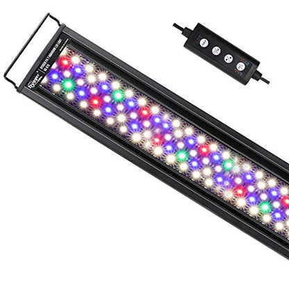 hygger Advanced LED Aquarium Light with Timer, 24/7 Lighting Cycle & DIY Mode, Full Spectrum Fish Tank Light for 30-36 in Freshwater Planted Tank - size: 30"- 36"