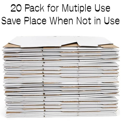 Coloch 20 Pack Cardboard Pet Carrier for Small Pets, 11x8x6 Inches Disposable Pet Transport Box for Pullets, Fowls, Hamsters, Gerbils, Reptiles, Guinea Pigs