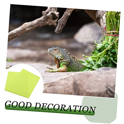 SUPVOX Reptile Carpet Mat and Washable Terrarium Liner for Bearded Dragons Tortoises Snakes and Lizards Easy Clean Habitat Flooring Green