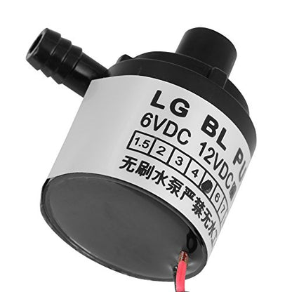 Haofy Mini Submersible Water Pump 30dB Quiet for Aquarium Fish Tank 2.5m Lift Head with 5W Brushless Motor for Small Hydroponics System and Office Fountain