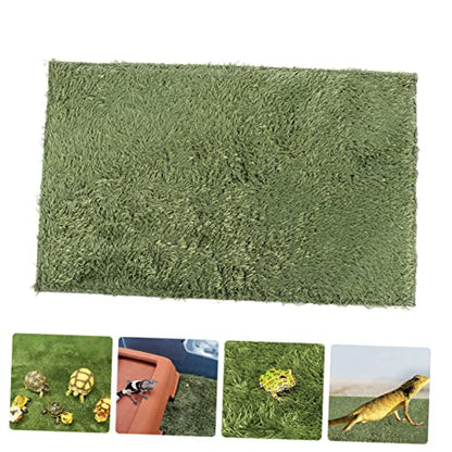 Reptile Moss Carpet Cushion for Horned Frogs Tortoise Habitat Premium Easy to Install Adaptable for Various Terrariums Decorative Fake Lawn Mat