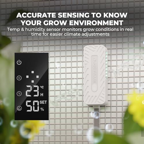 MARS HYDRO 2026 New Plant Humidifier 6L,with Adjustable Humidity,Timer Function,Ultrasonic Precise and Silent Operation,No-Leak Seal for Grow Tent,Indoor Planting,Greenhouse - size: 6L