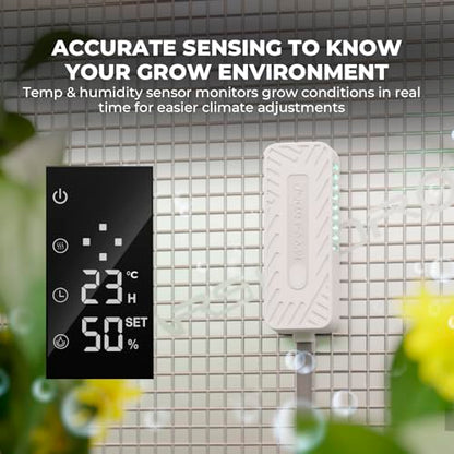 MARS HYDRO 2026 New Plant Humidifier 6L,with Adjustable Humidity,Timer Function,Ultrasonic Precise and Silent Operation,No-Leak Seal for Grow Tent,Indoor Planting,Greenhouse - size: 6L