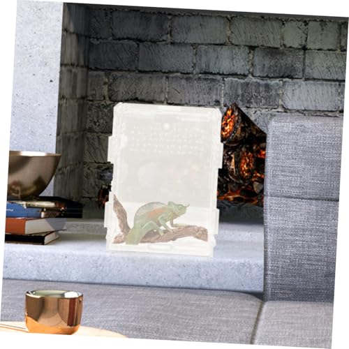 BESPORTBLE 1pc Reptile Terrarium Breeding Box Acrylic Material Light-transmitting Ventilated Craftsmanship Pet Reptile Container