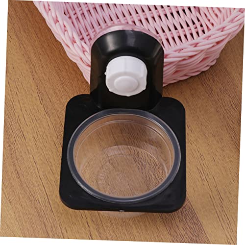 VICASKY 1Pc Reptile Food and Water Bowl Durable Black Feeding Dish for Crested Gecko and Other Pets Easy to with Tanks and Boxes