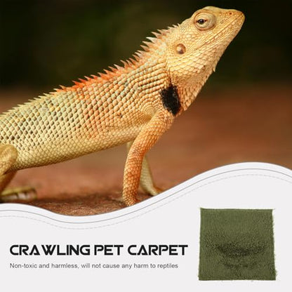 Tortoise Bedding Mat Reptile Carpet Substrate Liner for Terrarium Pet Tortoise Lizard Habitat Moisture Retention Washable Reusable Moss Terrarium Mat