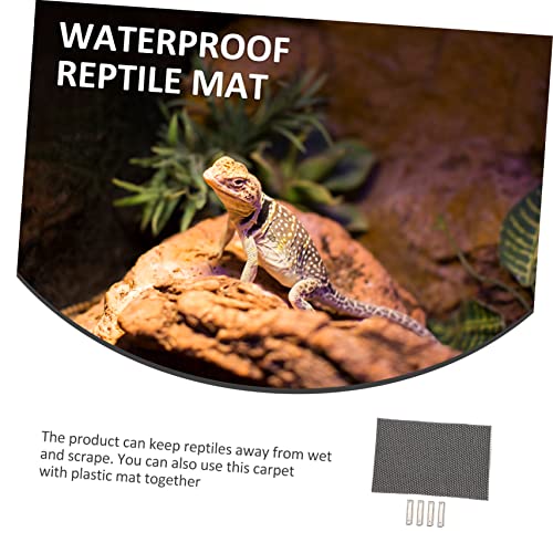 Abaodam 1Set Moisture Retaining Reptile Mat of Lizard Carpet Substrate for Terrarium for Snakes Turtles Lizards