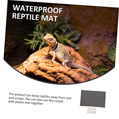Abaodam 1Set Moisture Retaining Reptile Mat of Lizard Carpet Substrate for Terrarium for Snakes Turtles Lizards