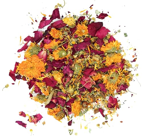 Forage Mix,100% All Natural Botanical Herb Treat for Rabbit Hamster Guinea Pig Chinchilla Chicken Gerbil Degu & Other Small Animals (All in One Forage Mix 30g)